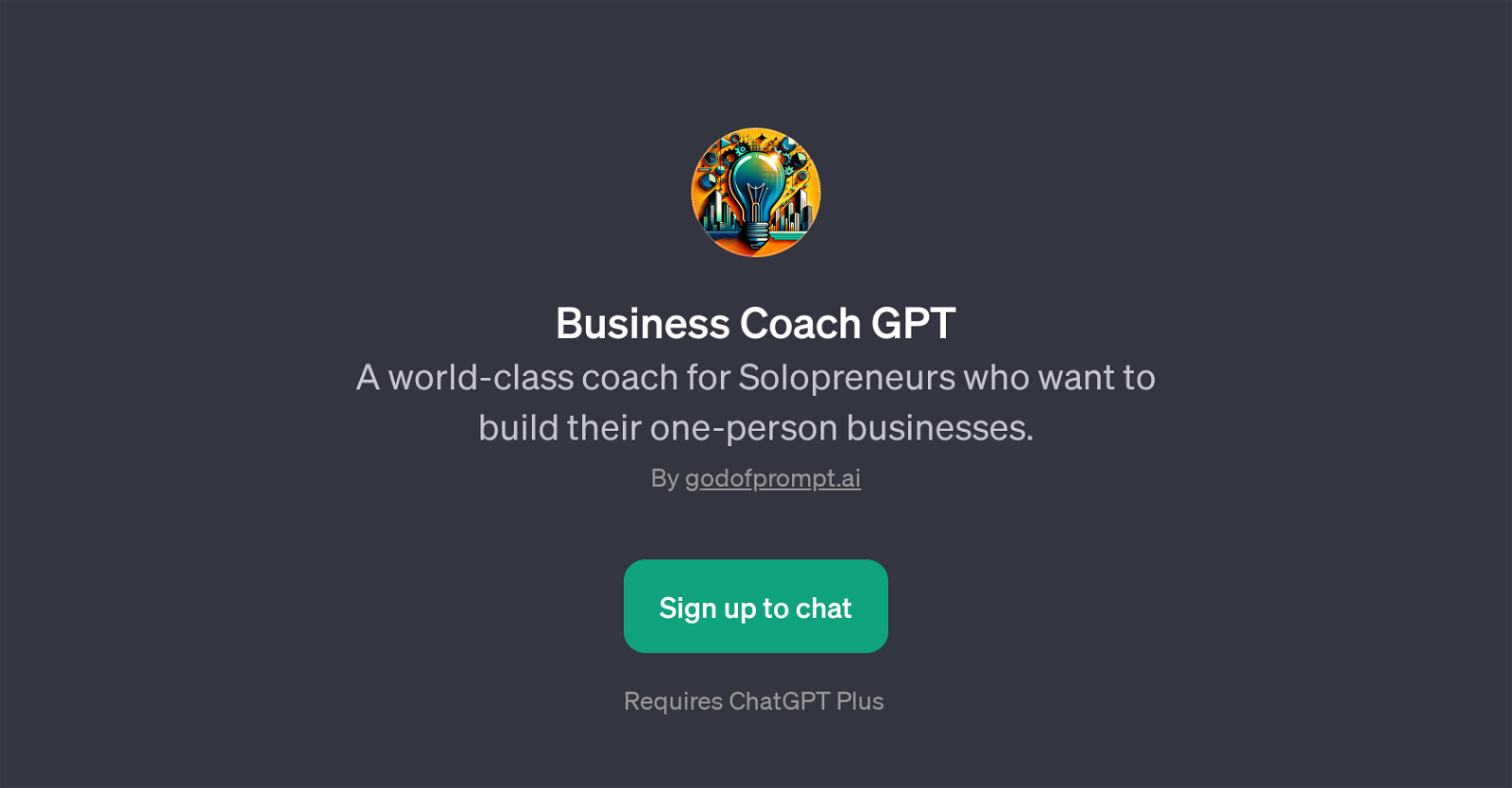 Business Coach GPT website