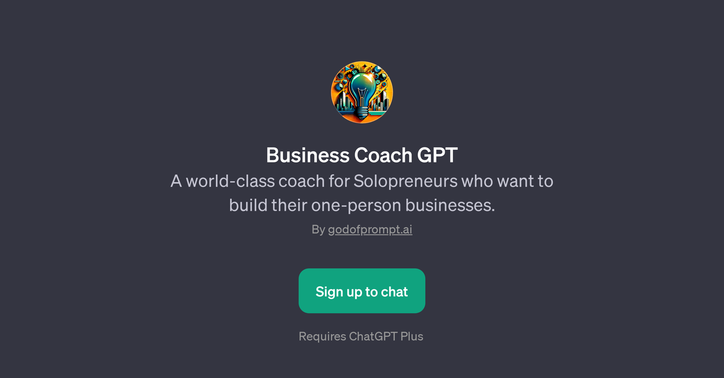 Business Coach GPT website