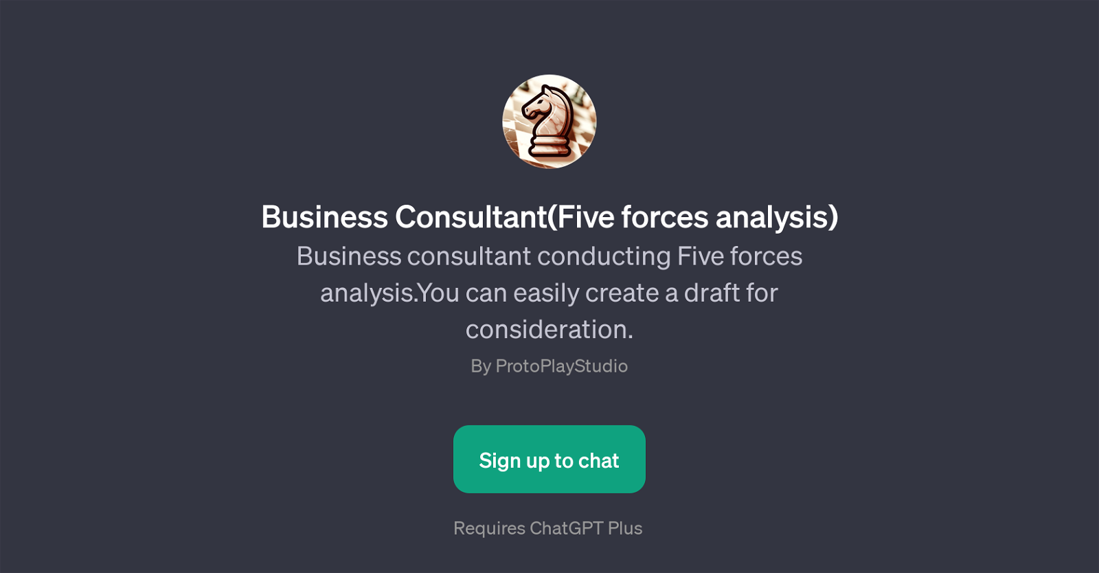 Business Consultant(Five forces analysis) website
