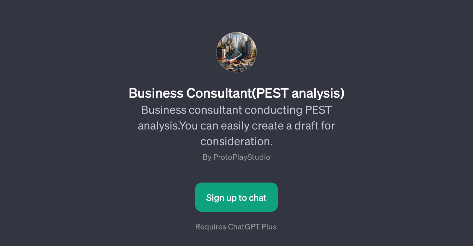 Business Consultant(PEST analysis) website