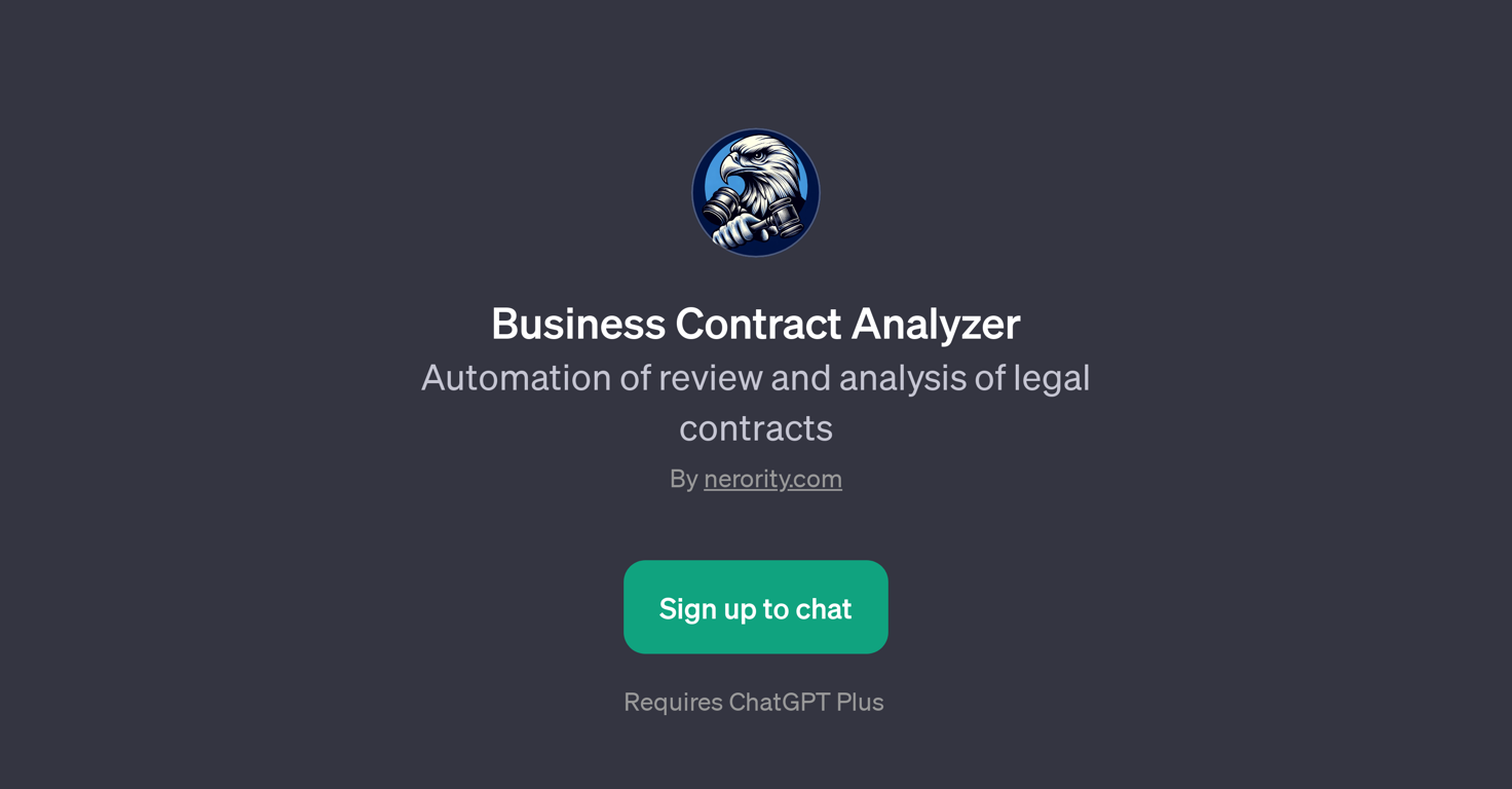 Business Contract Analyzer website