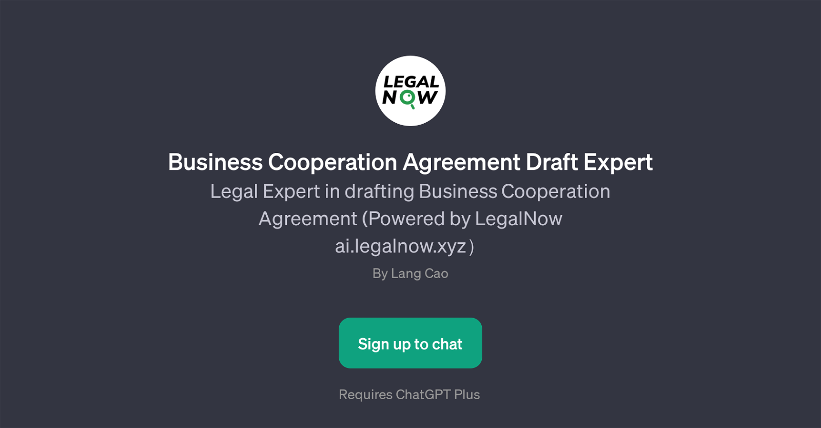 Business Cooperation Agreement Draft Expert website