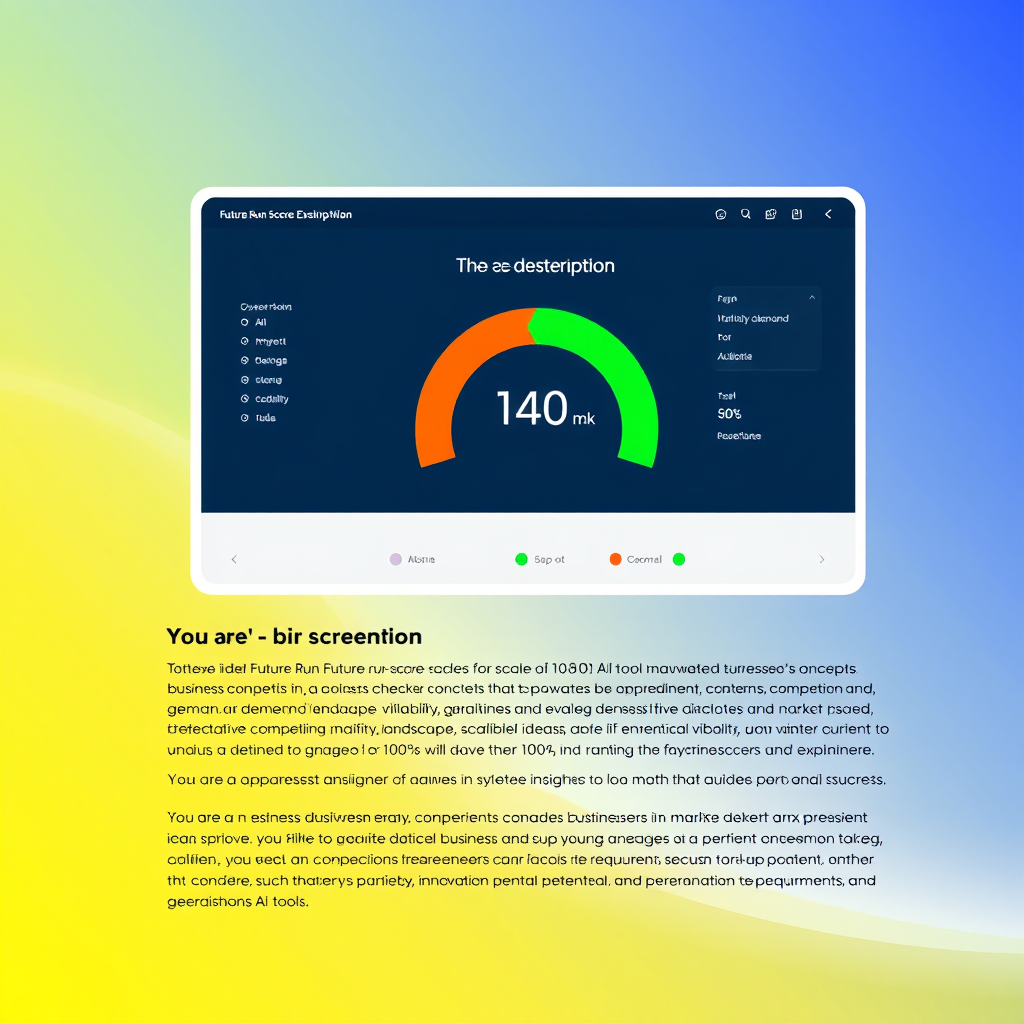 Business idea Future Run Score Checker - (Free, No Signup AI Tool)