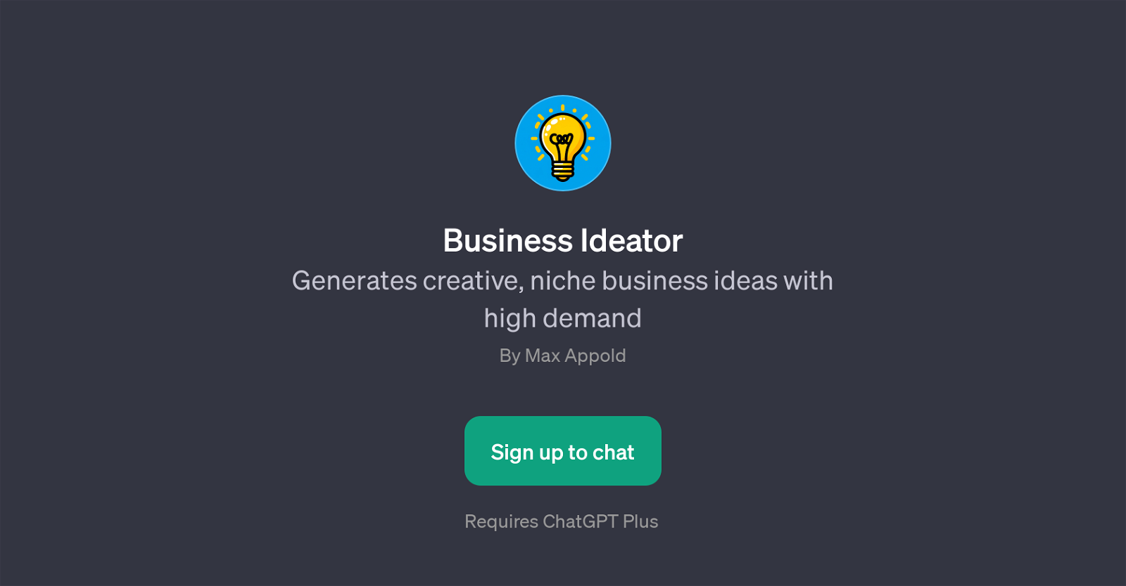 Business Ideator website