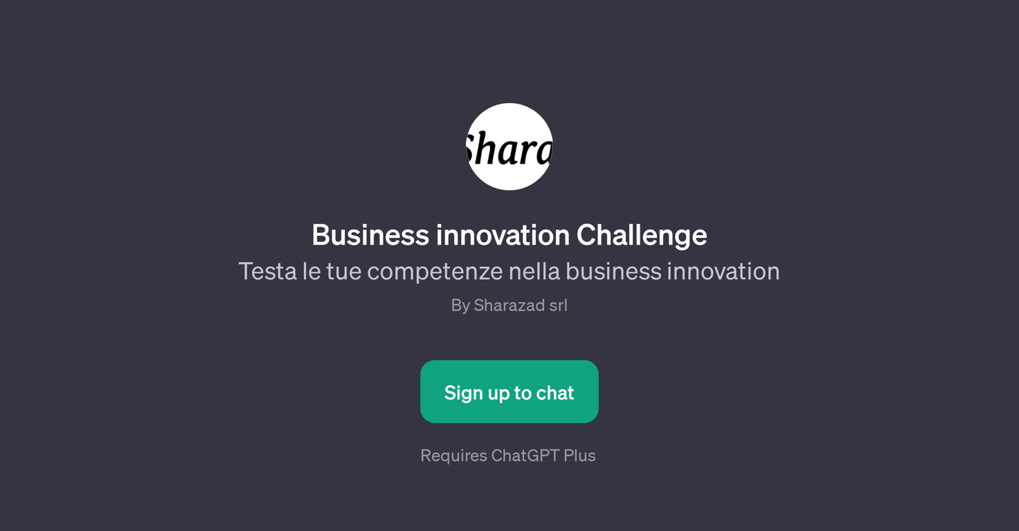 Business Innovation Challenge website