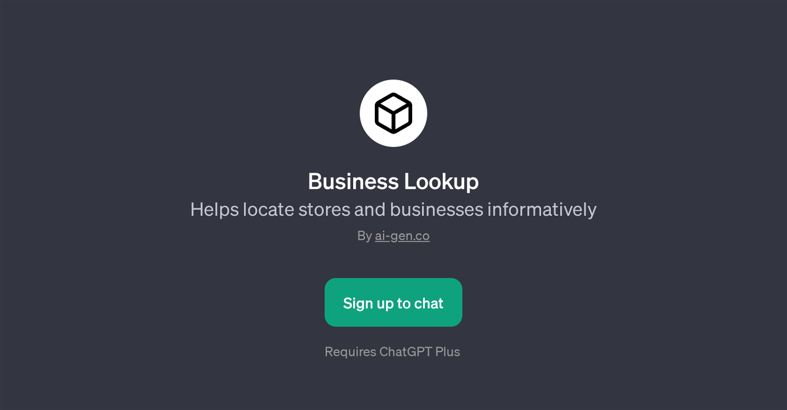 Business Lookup website