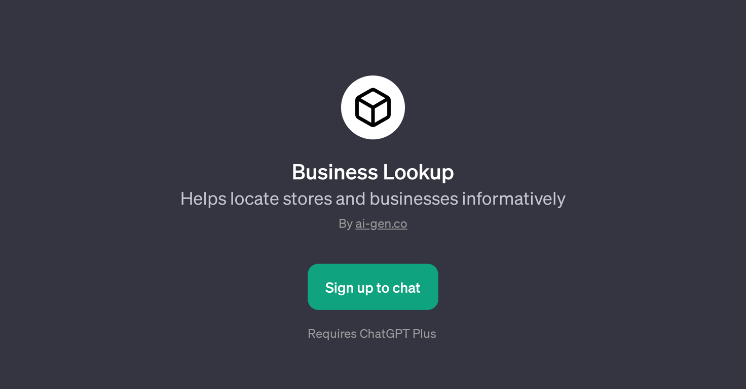 Business Lookup website