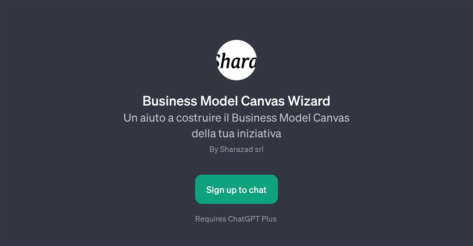 Business Model Canvas Wizard website