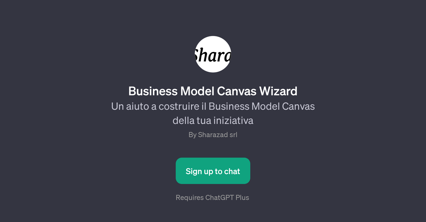 Business Model Canvas Wizard website
