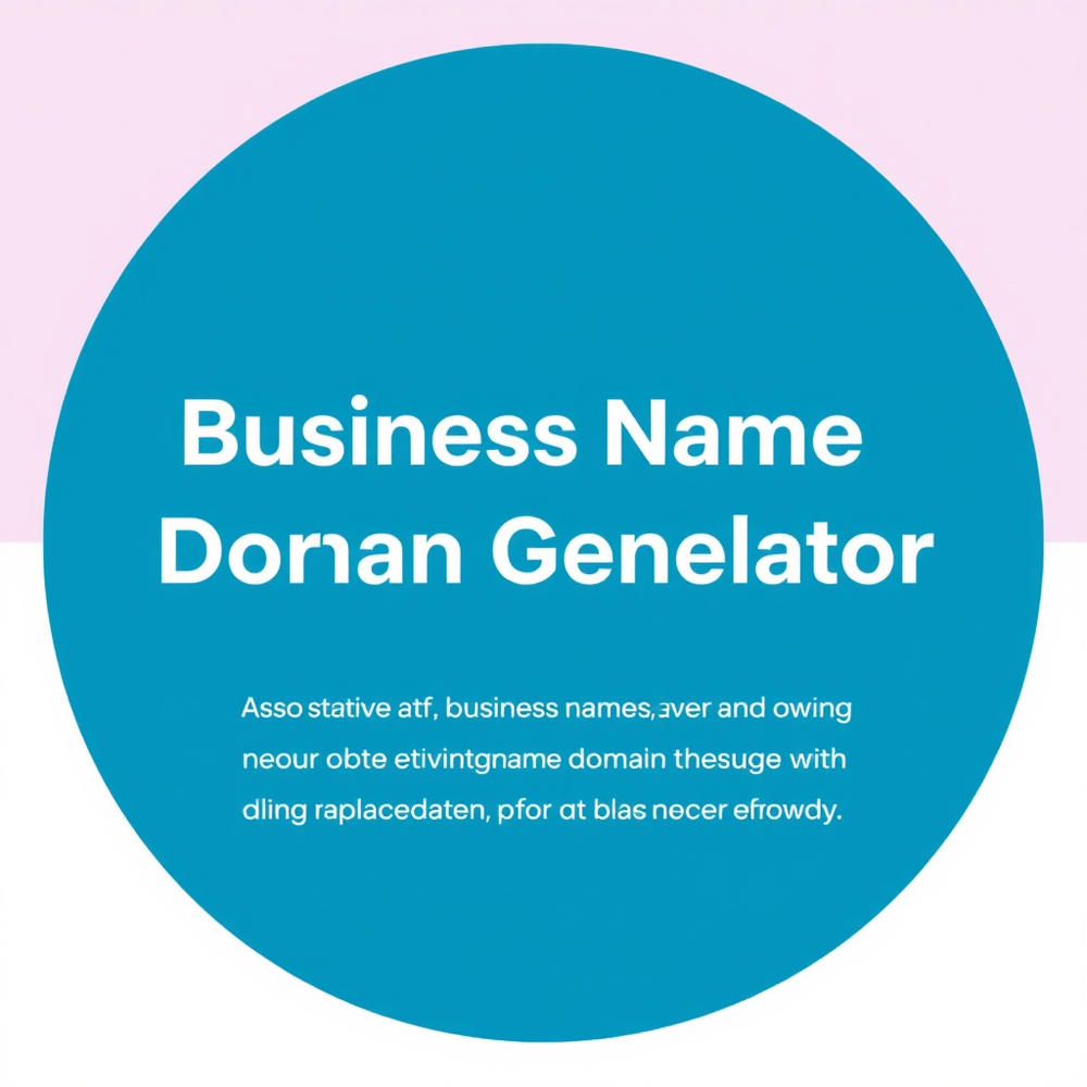 Business Name Domain Name Generator website