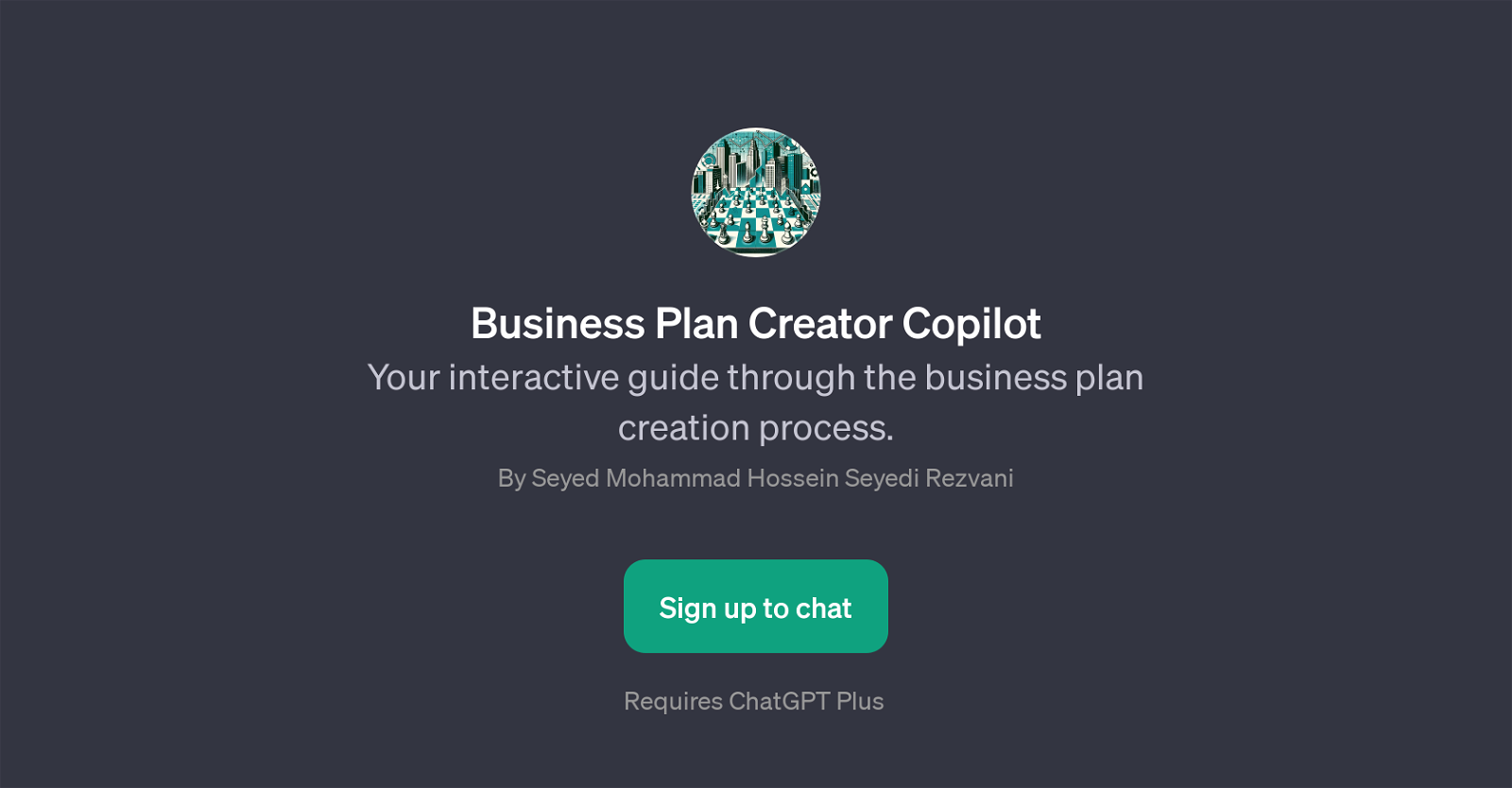 Business Plan Creator Copilot website