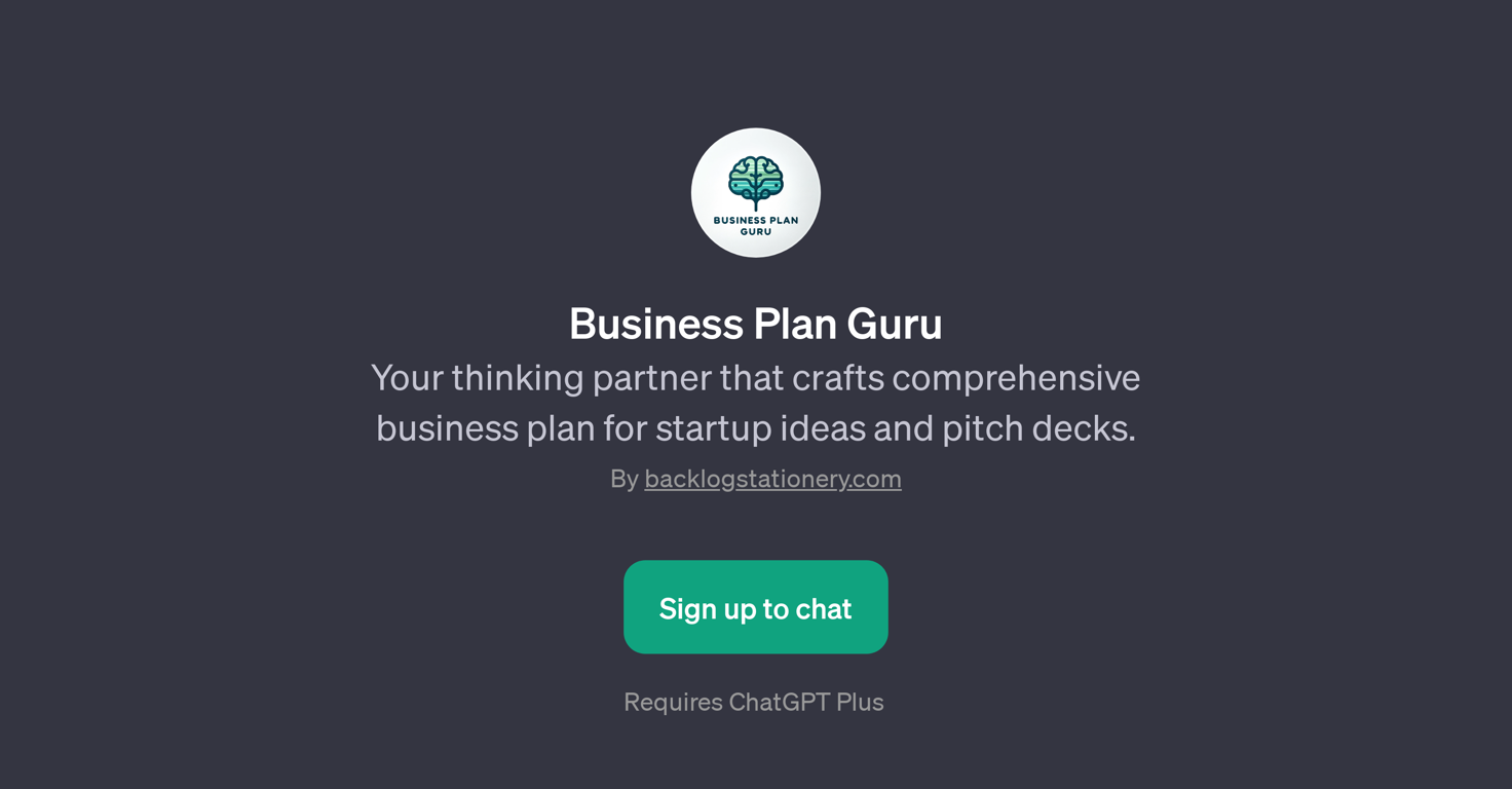 Business Plan Guru website