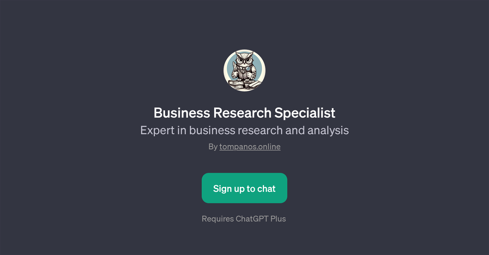 Business Research Specialist website