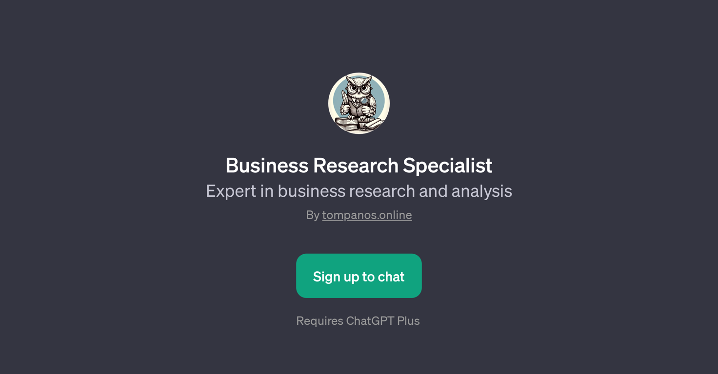 Business Research Specialist website