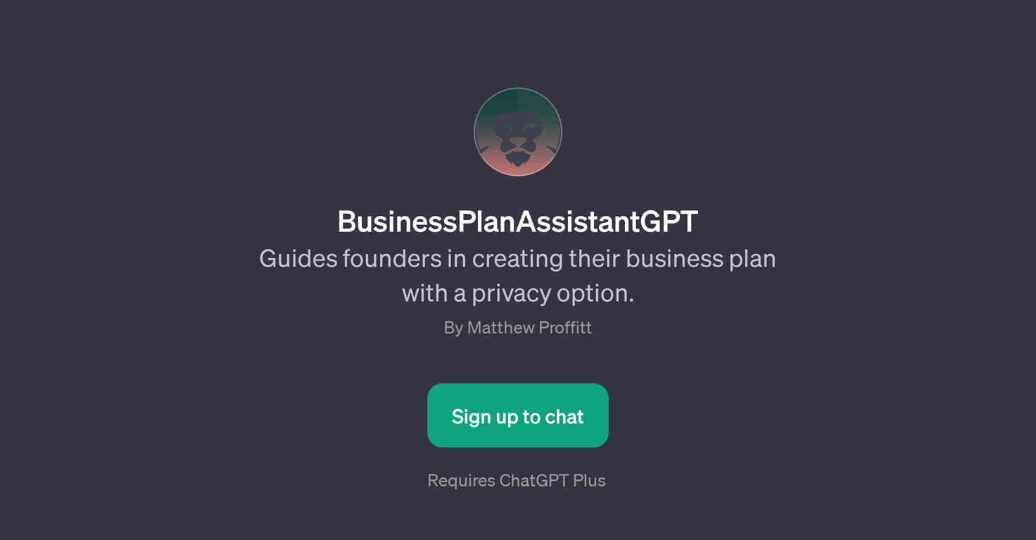 BusinessPlanAssistantGPT website