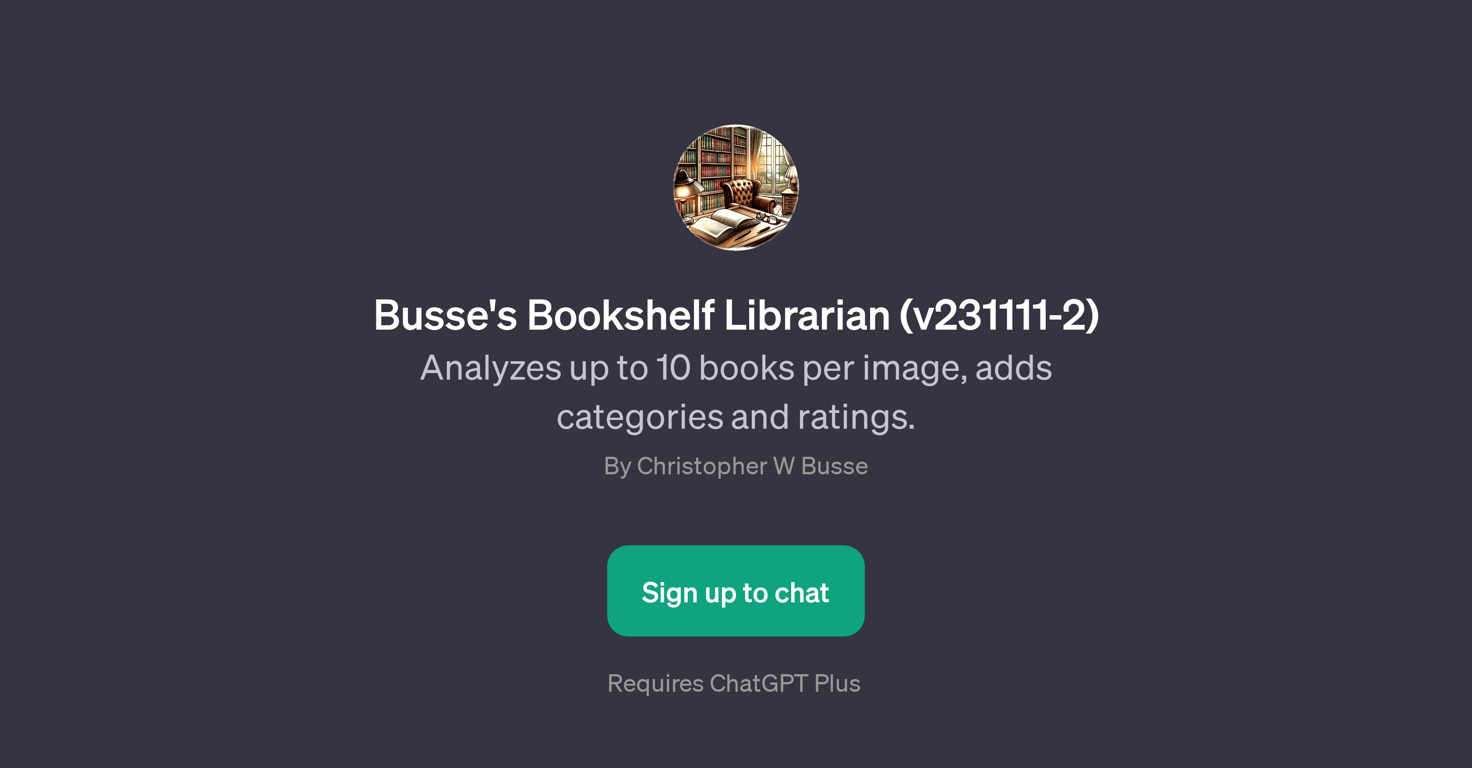 Busse's Bookshelf Librarian (v231111-2) website