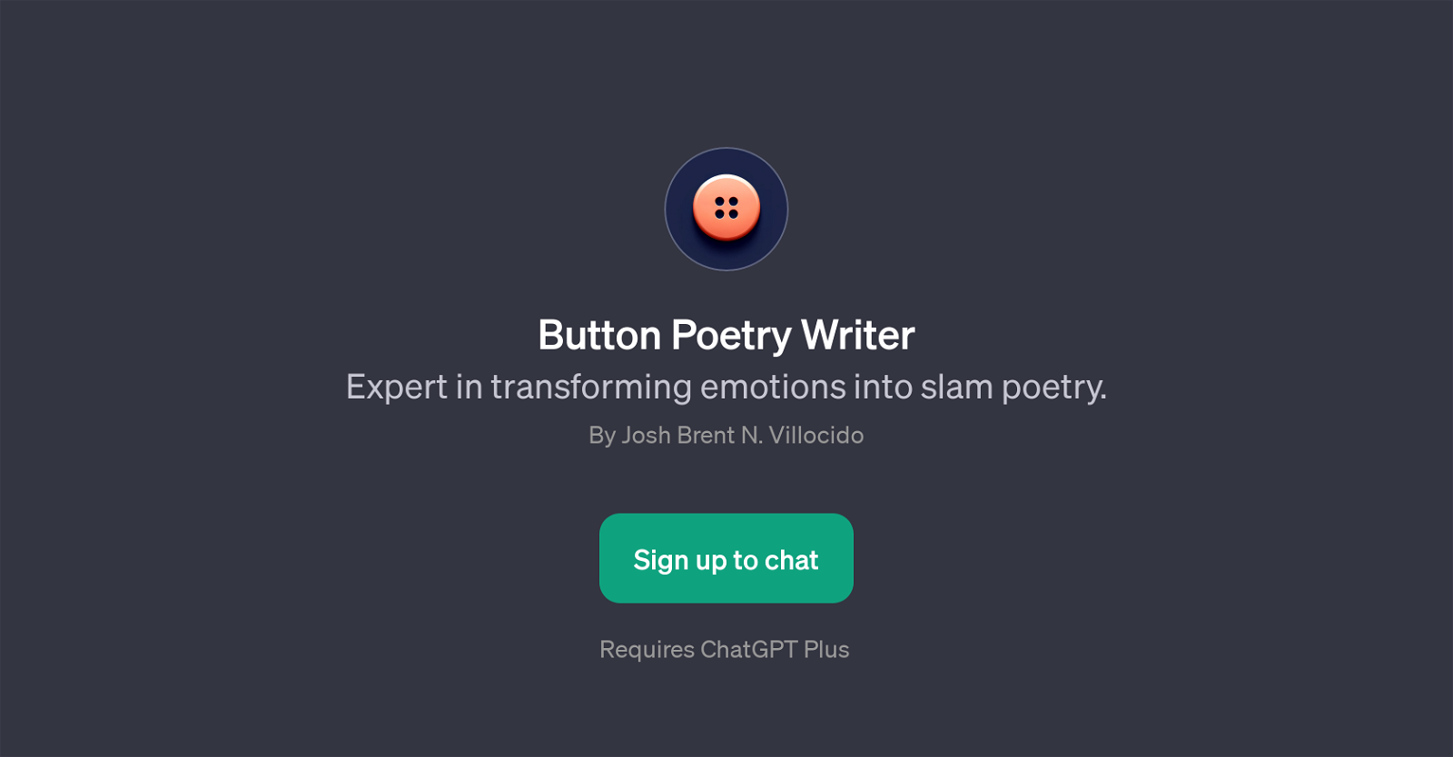 Button Poetry Writer website
