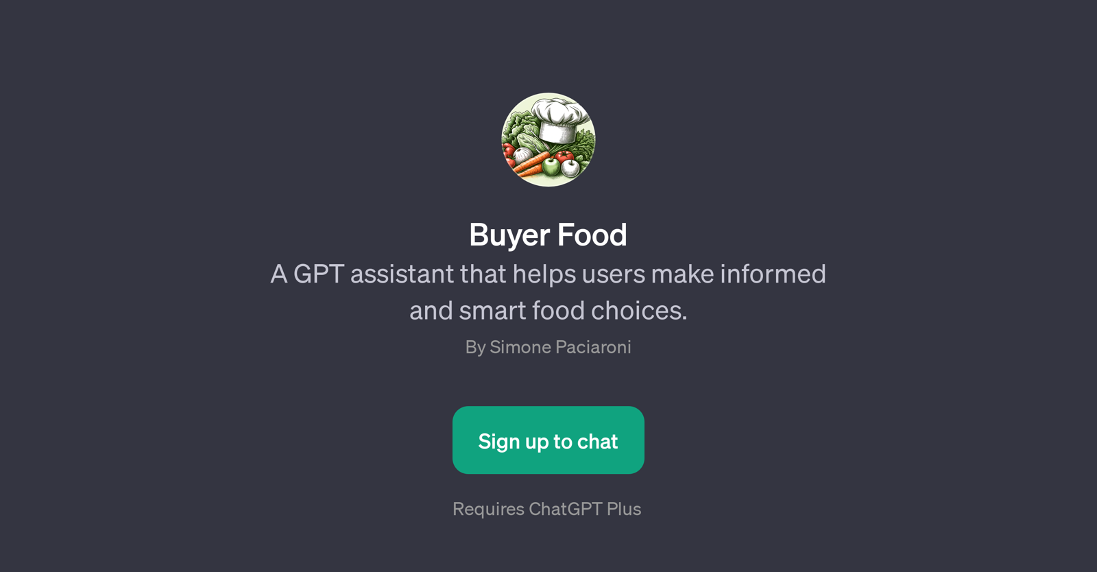 Buyer Food website