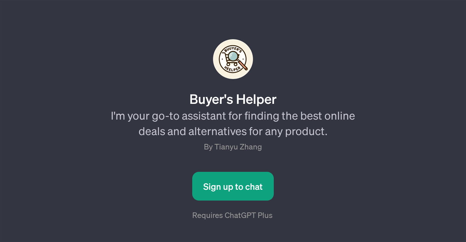 Buyer's Helper website