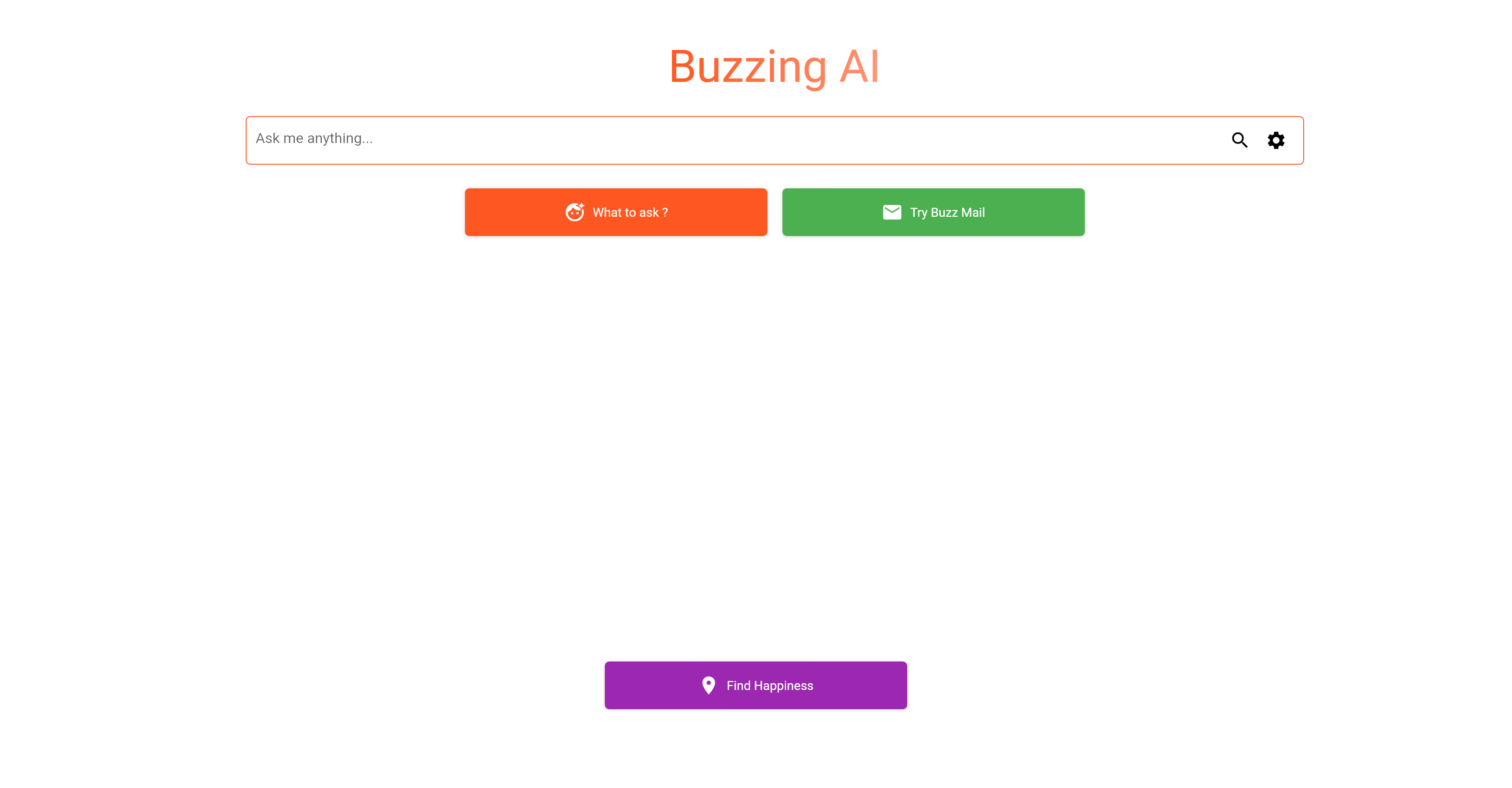 Buzzing AI website