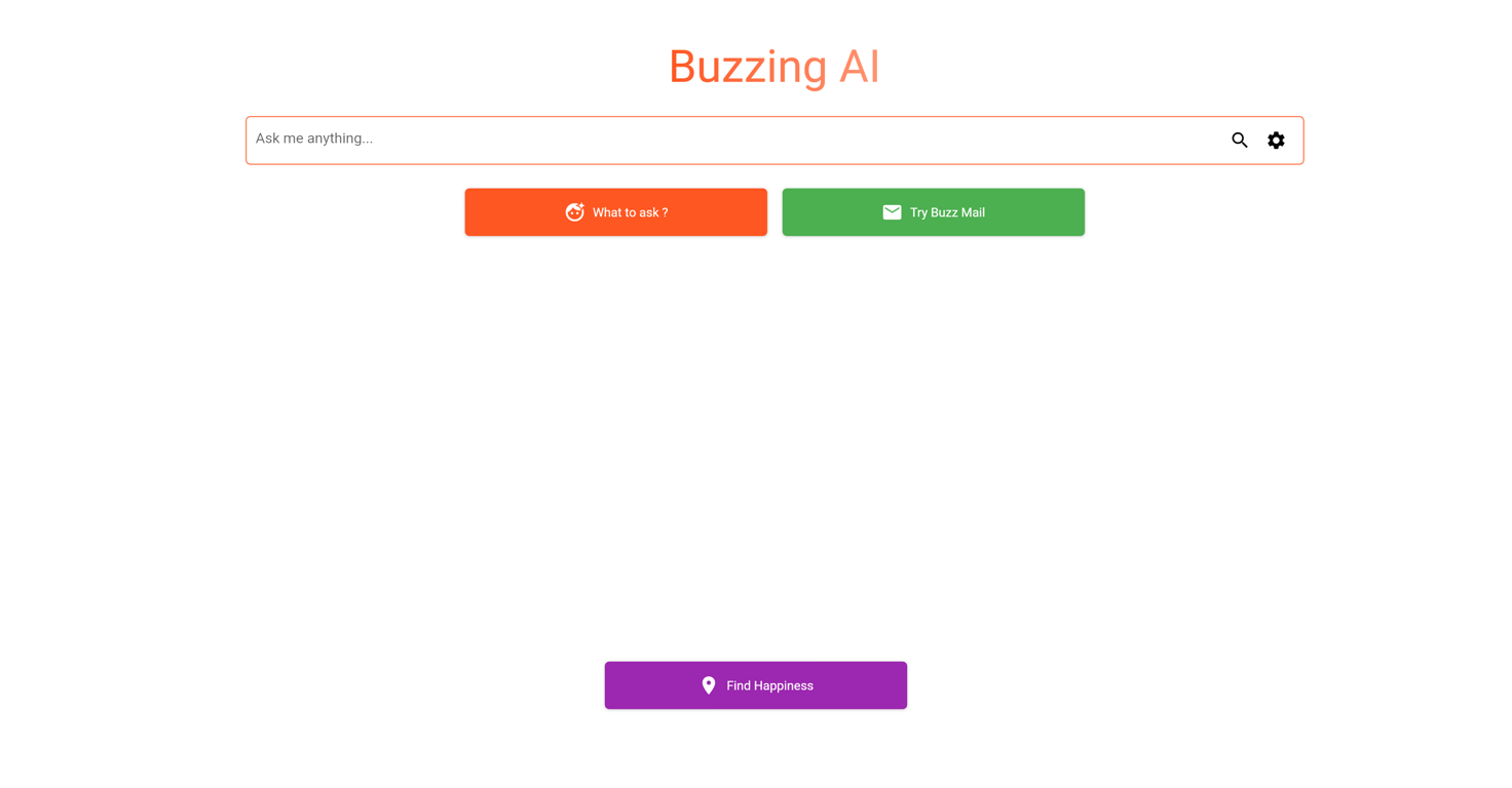 Buzzing AI website