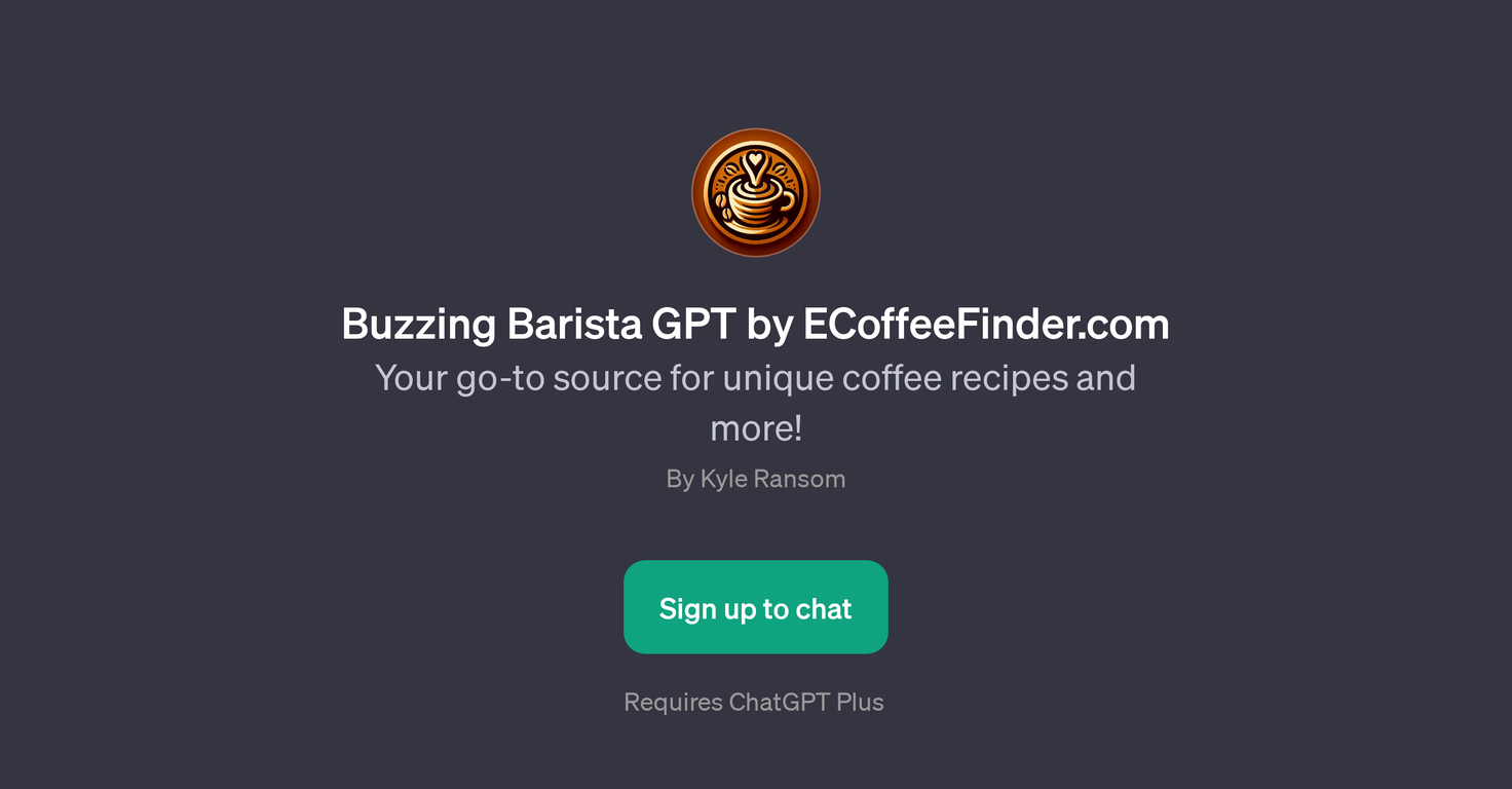 Buzzing Barista GPT by ECoffeeFinder.com website