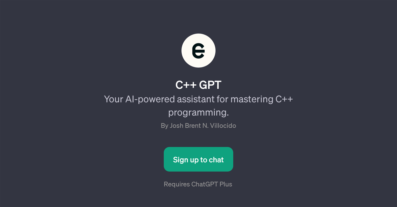 C++ GPT website
