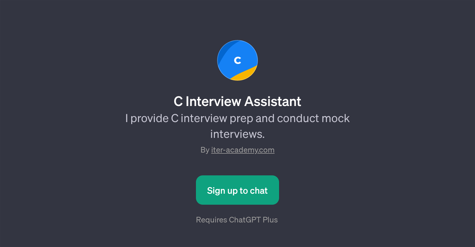 C Interview Assistant website