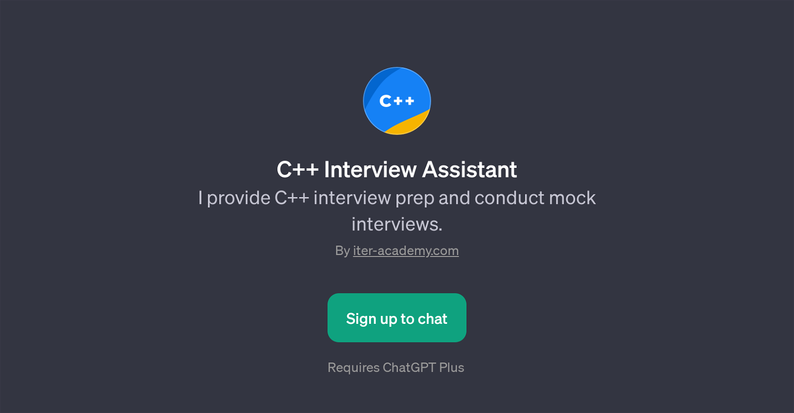 C++ Interview Assistant website