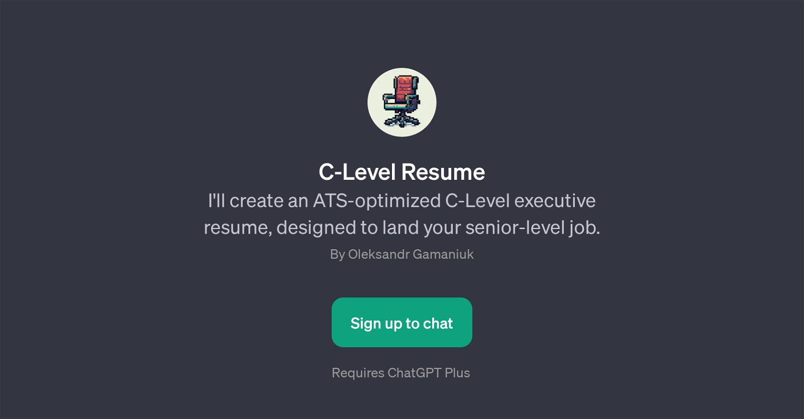 C-Level Resume website