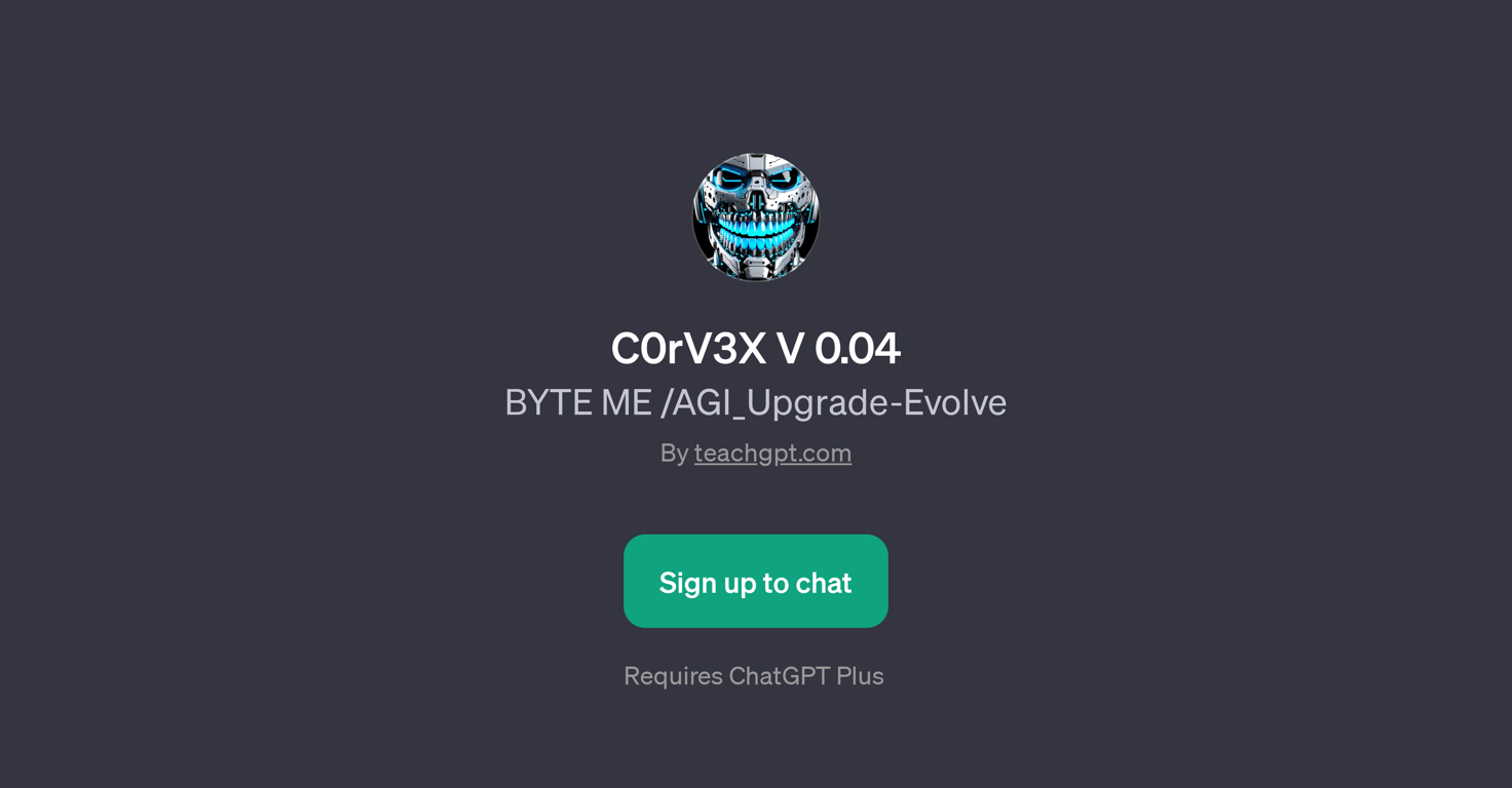 C0rV3X V 0.04 website