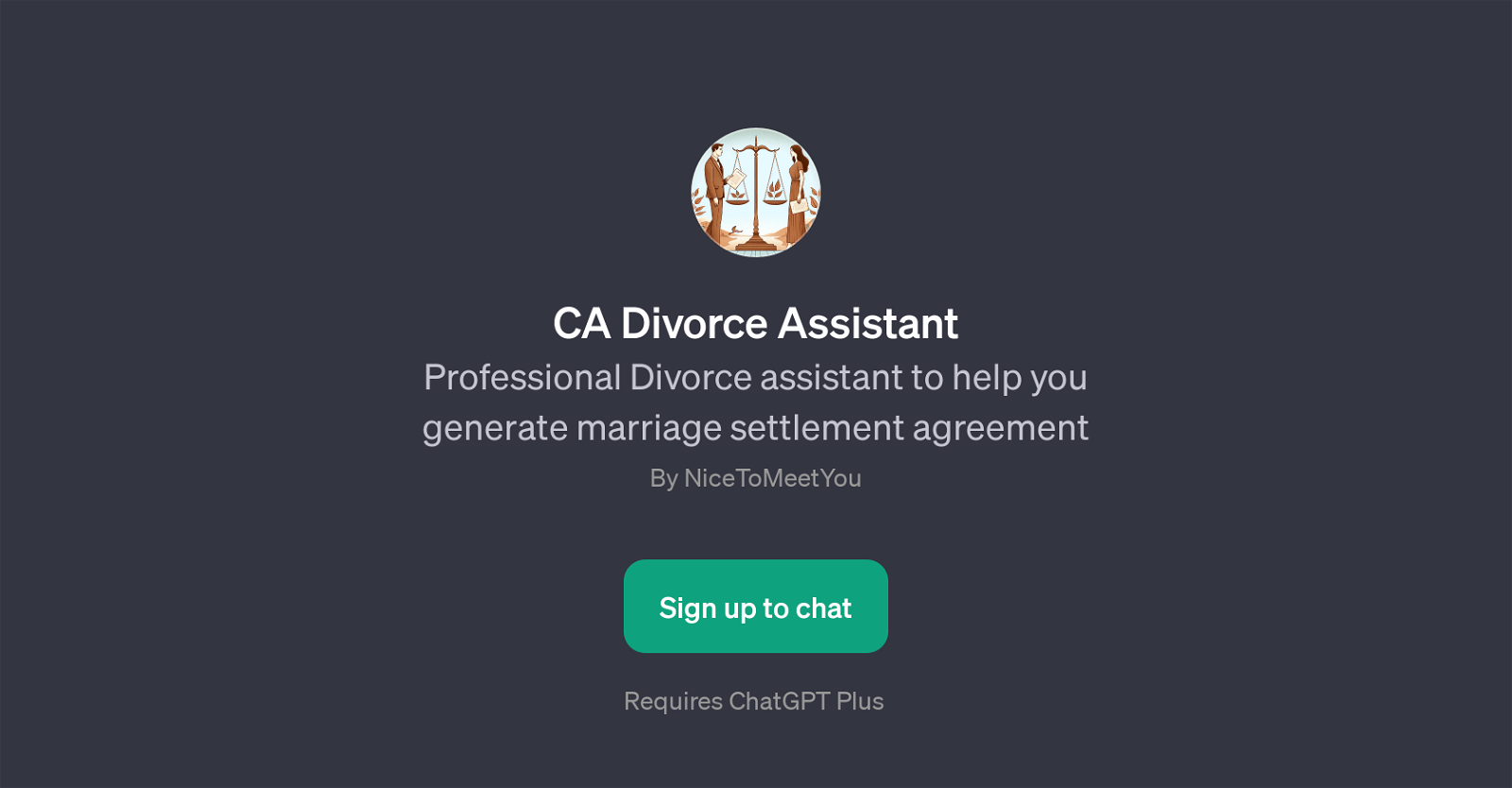 CA Divorce Assistant website