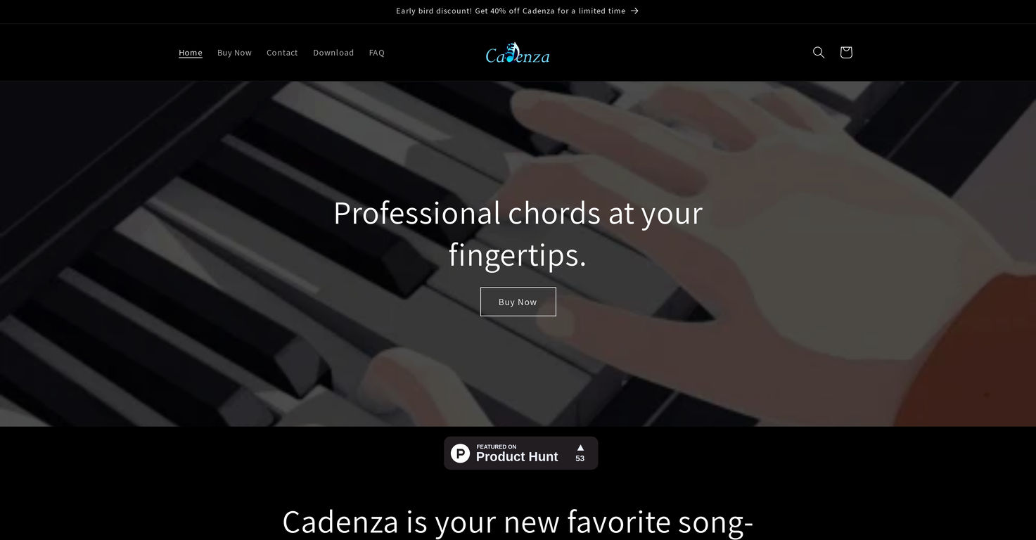 Cadenza Music website