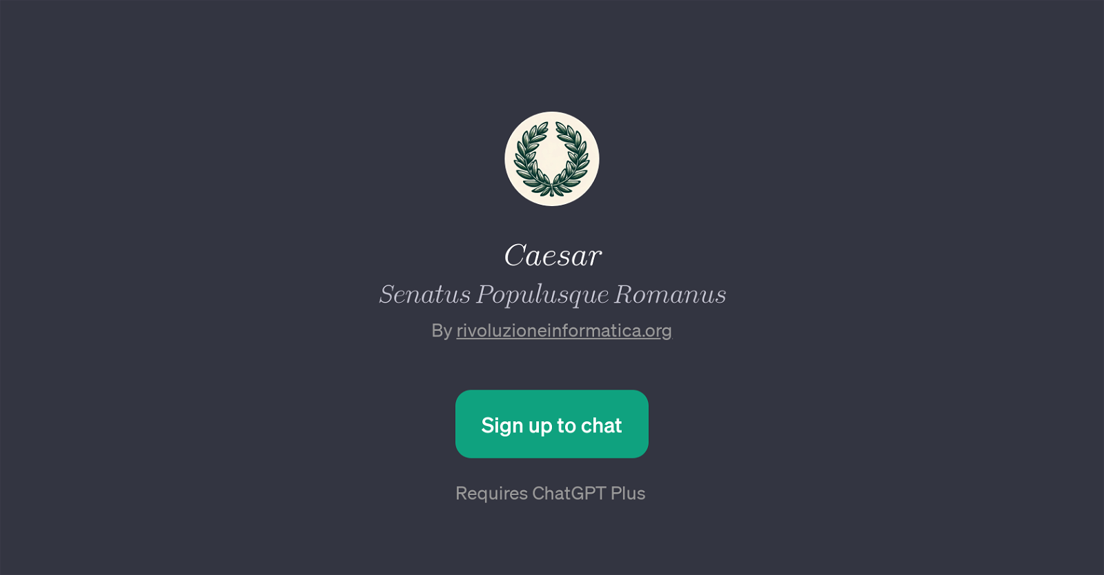 CaesarSenatusPopulusqueRomanus website