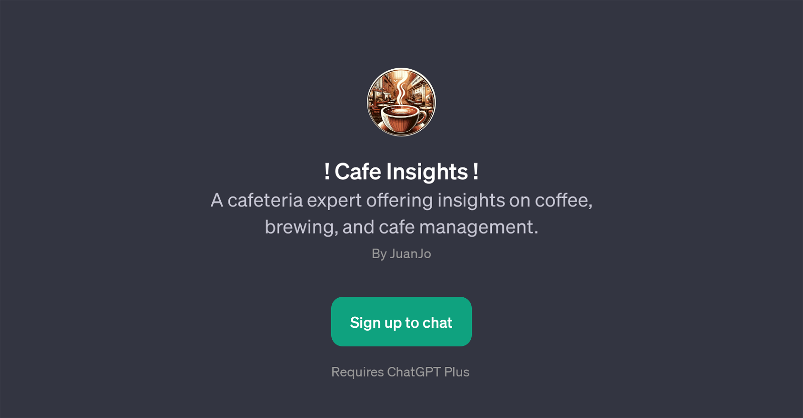 Cafe Insights website