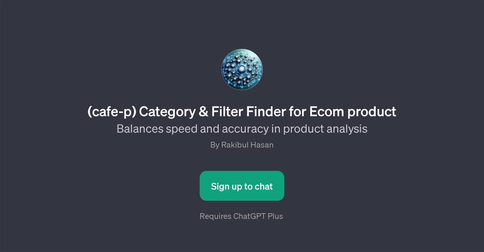 cafe-p Category & Filter Finder for Ecom product website