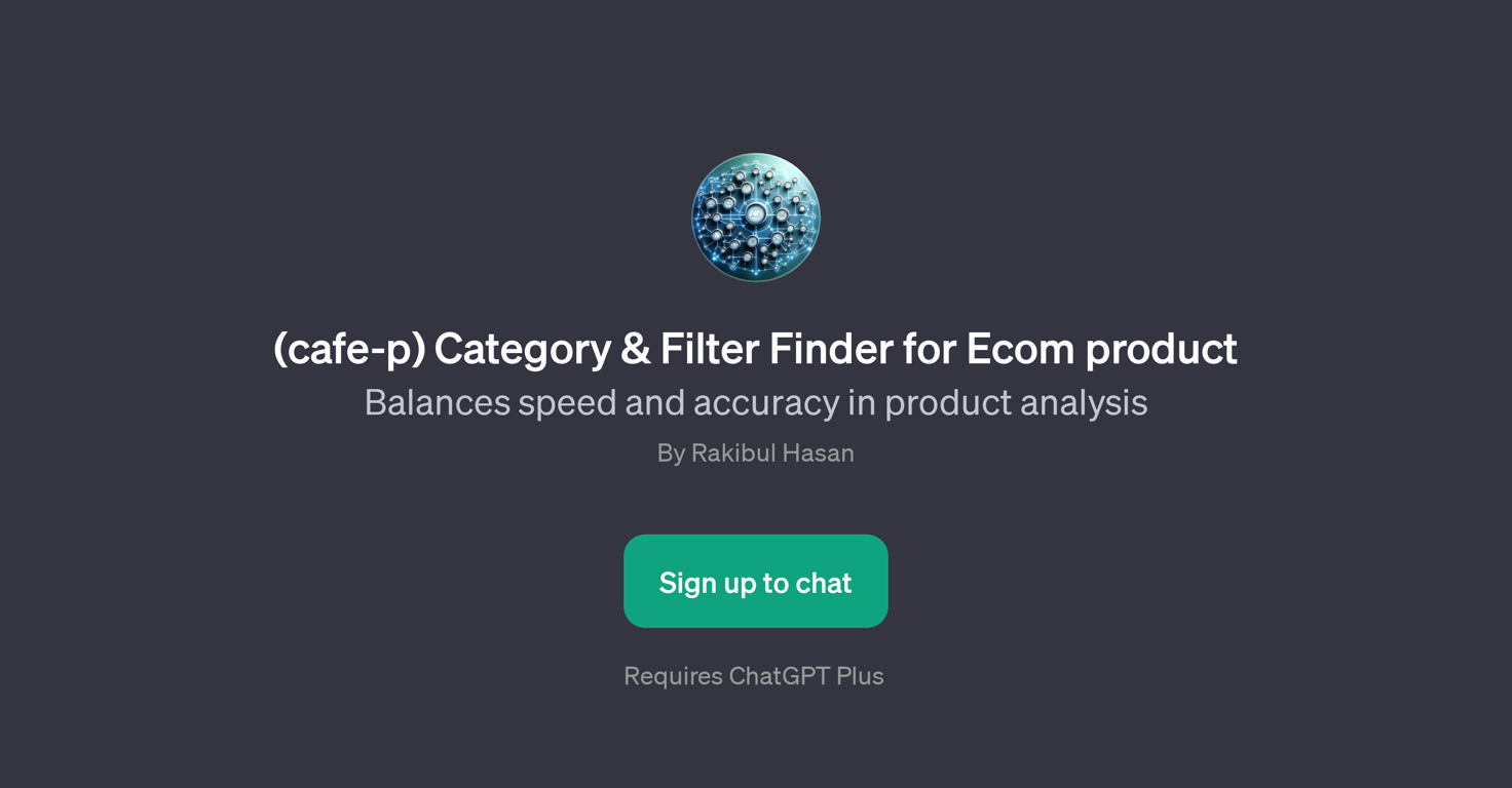 cafe-p Category & Filter Finder for Ecom product website