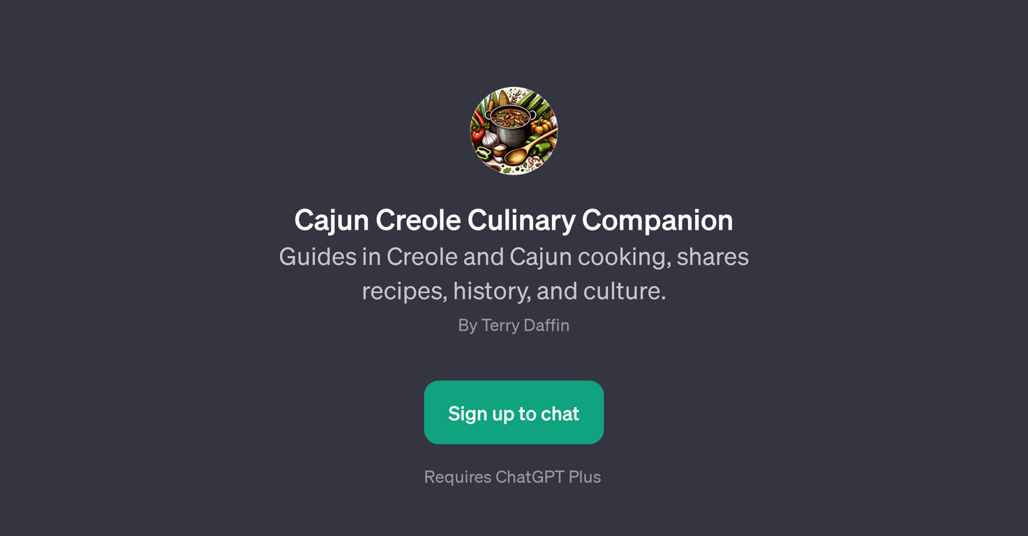 Cajun Creole Culinary Companion website