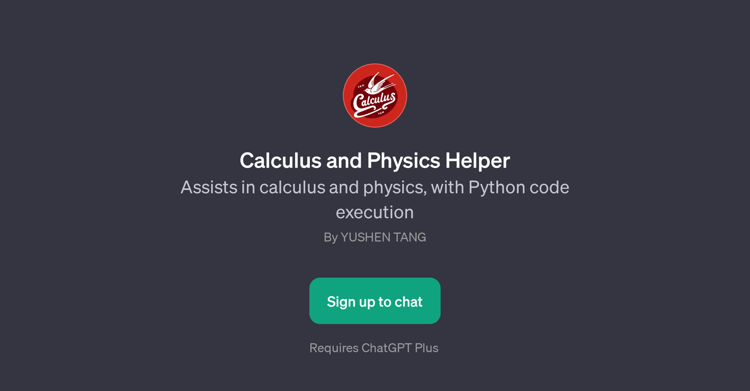 Calculus and Physics Helper website