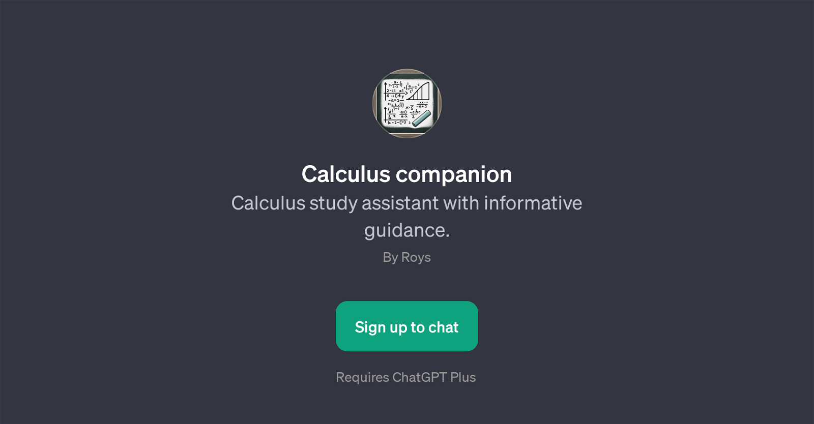 Calculus companion website