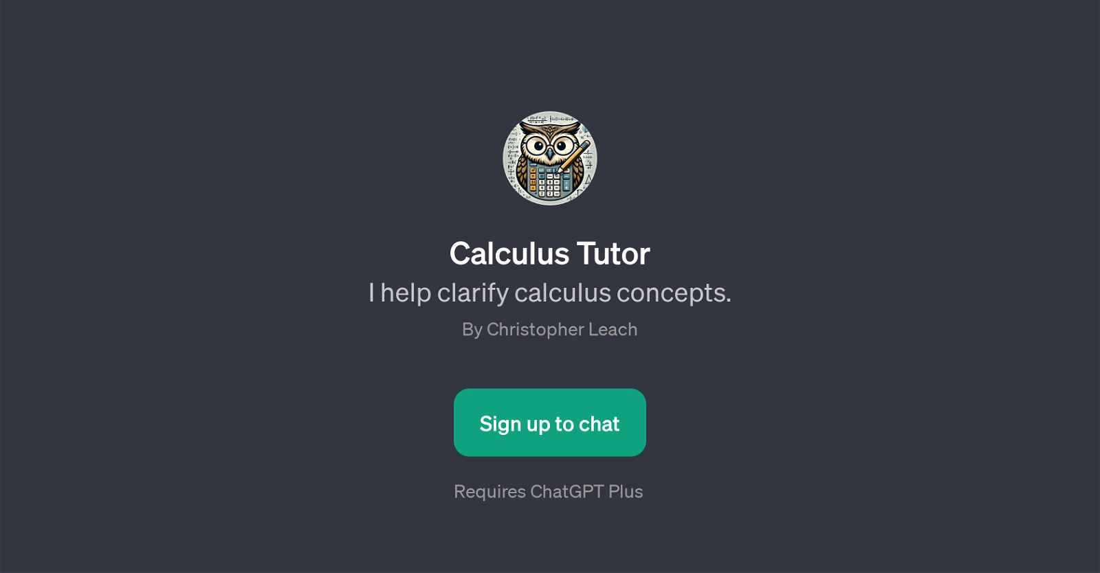 Calculus Tutor website