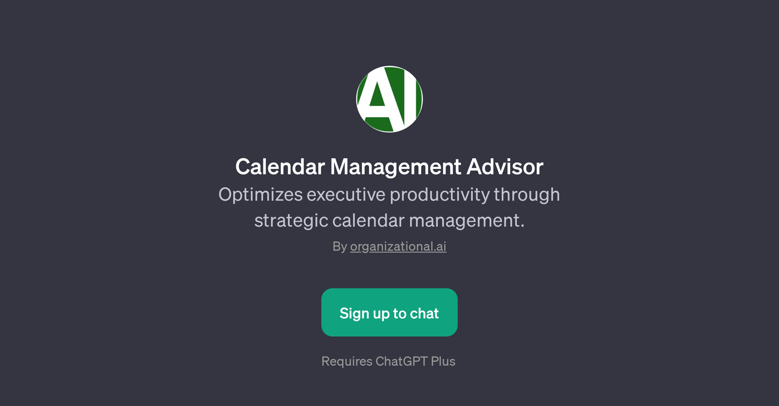 Calendar Management Advisor website