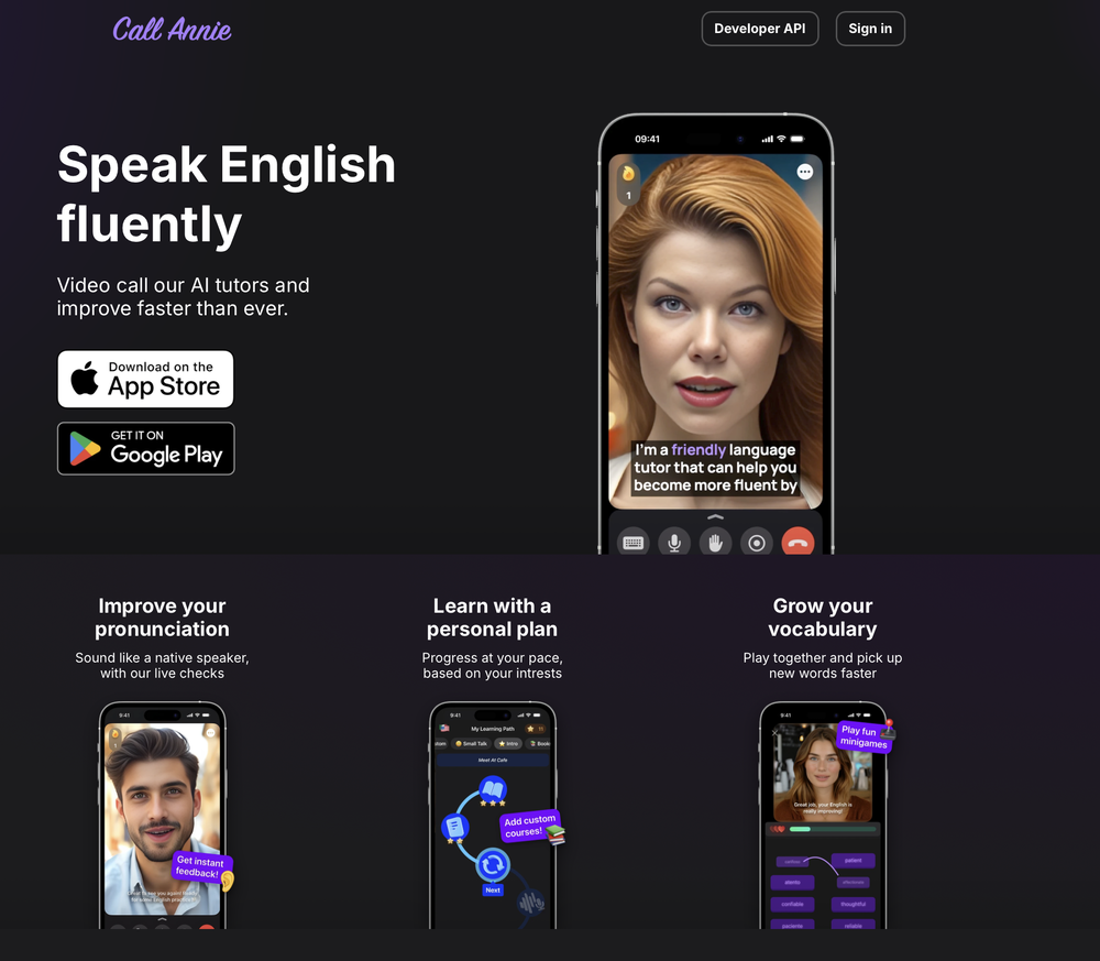 Call Annie website