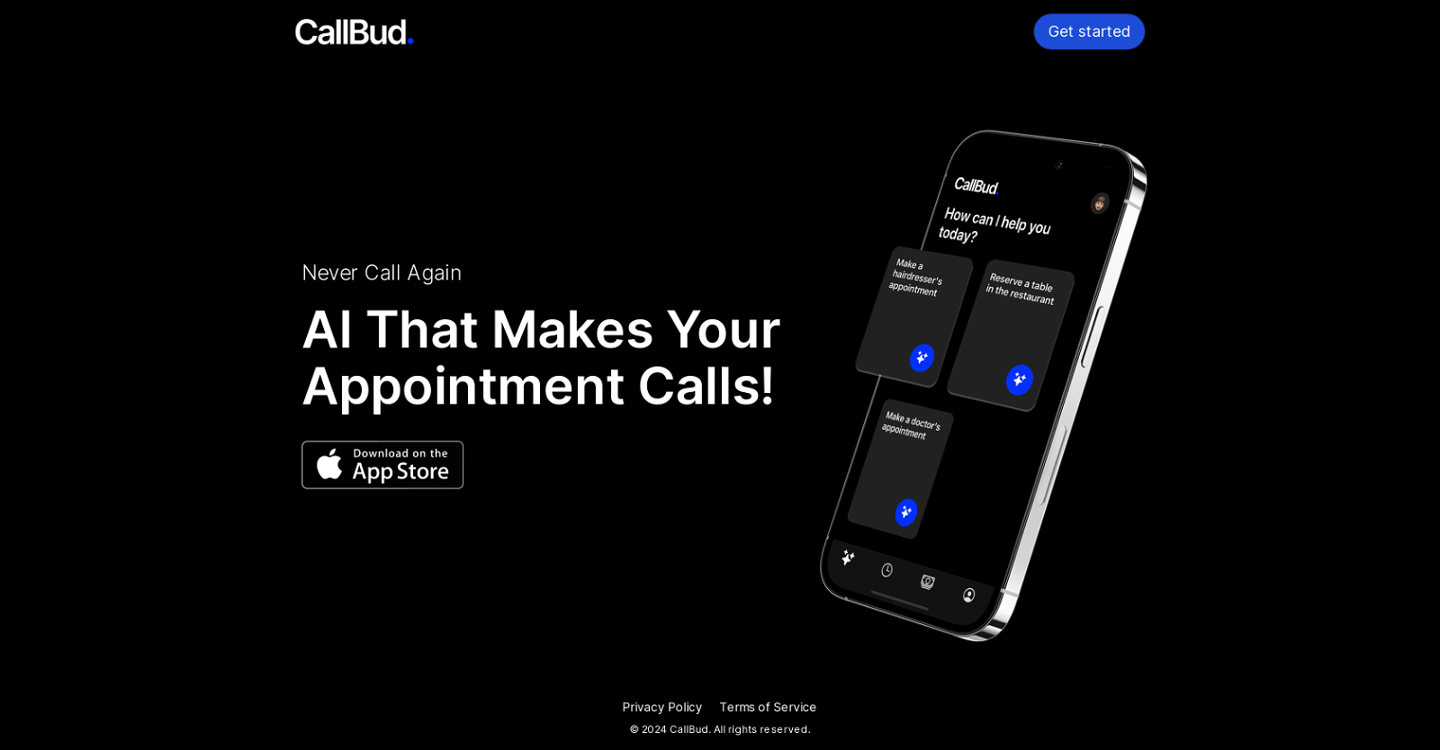 CallBud website