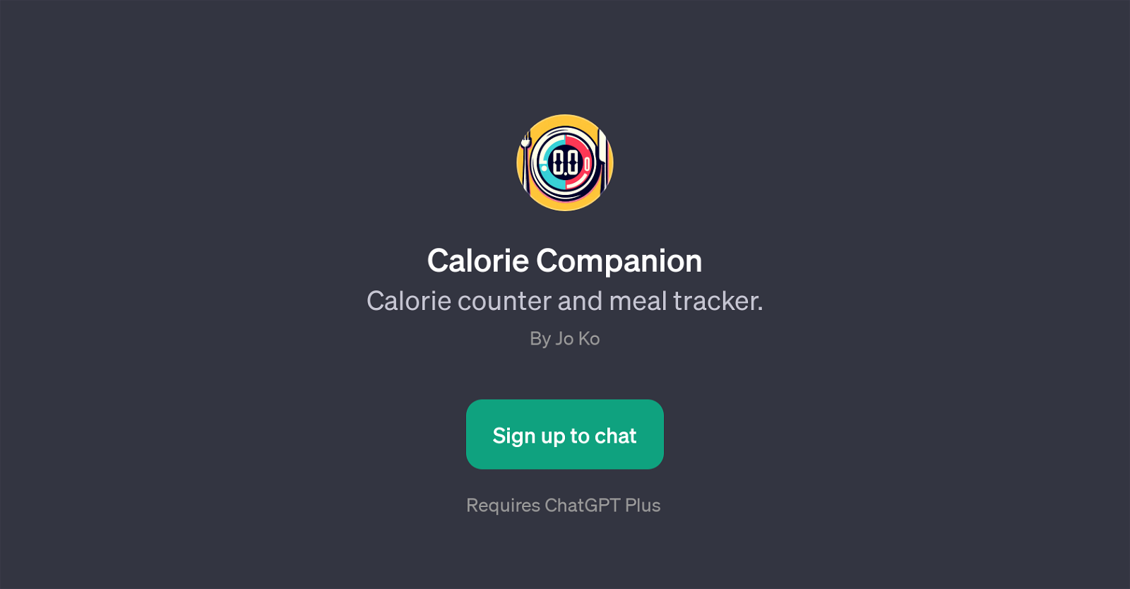 Calorie Companion website