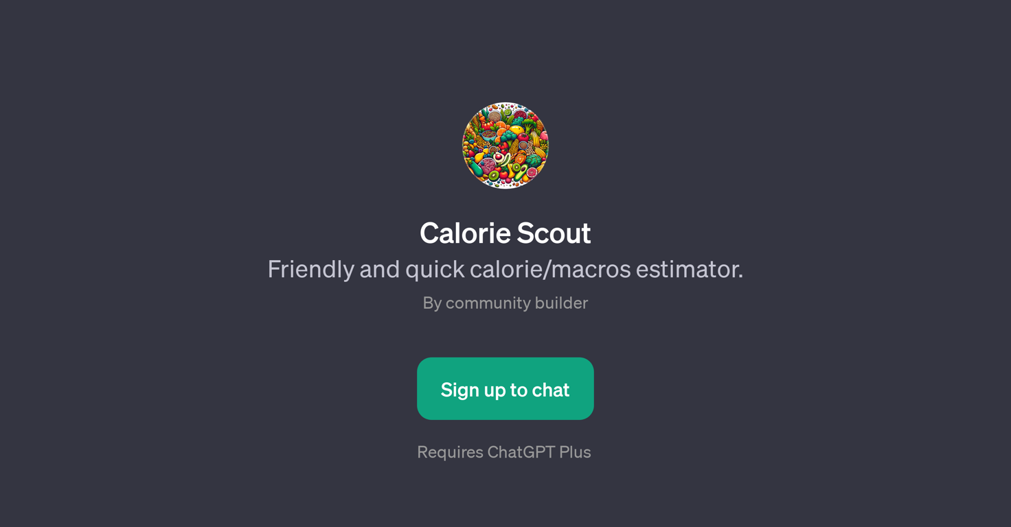 Calorie Scout website
