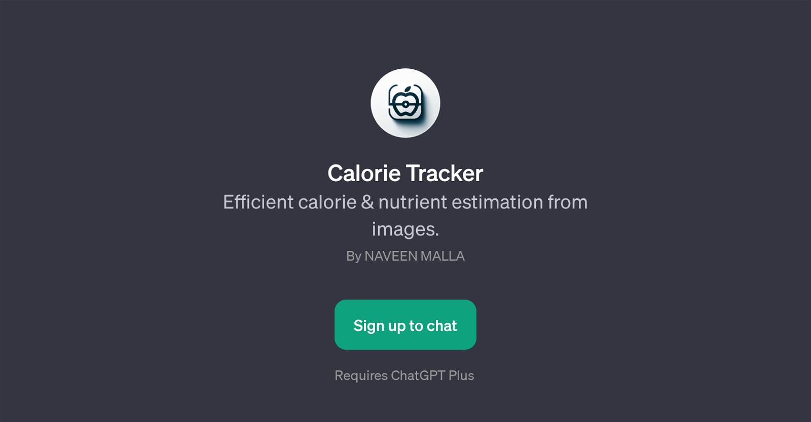 Calorie Tracker website