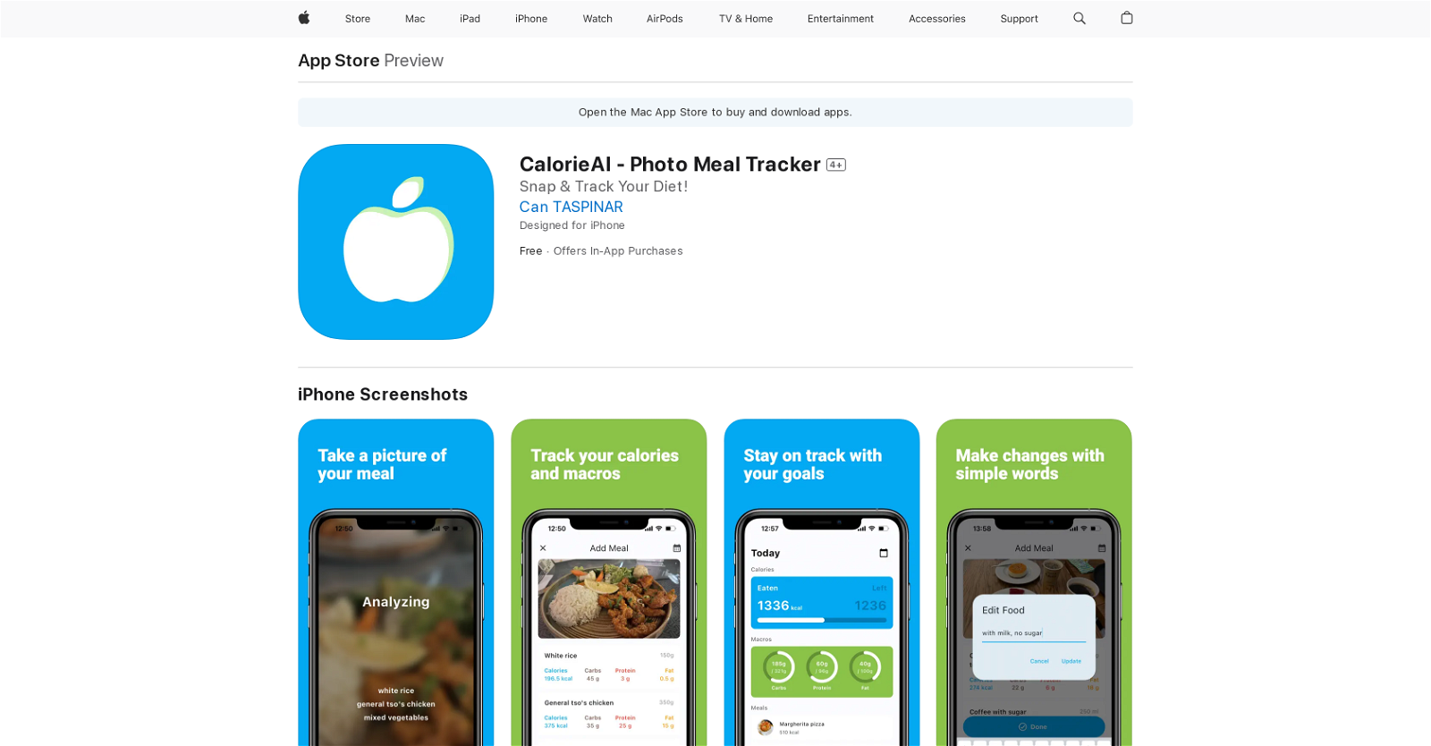 CalorieAI - Photo Meal Tracker website