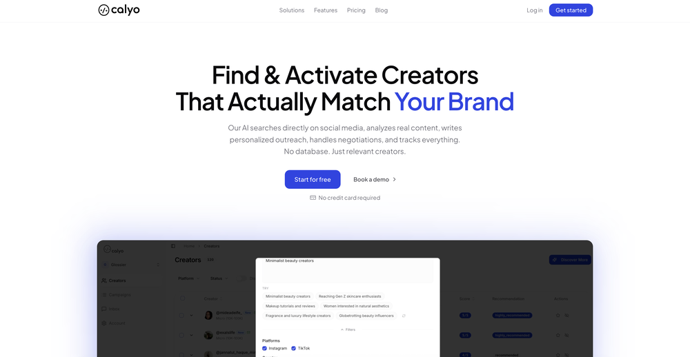 Calyo website
