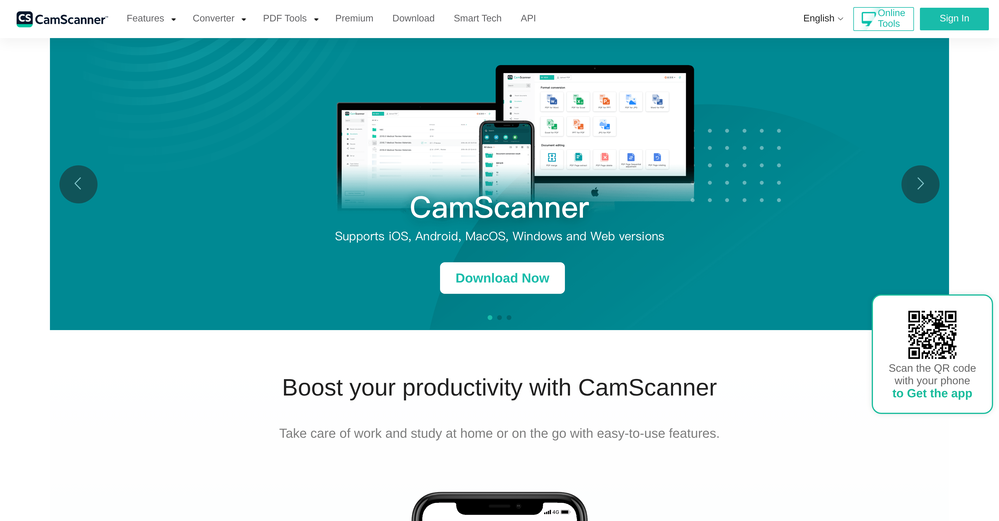 CamScanner website